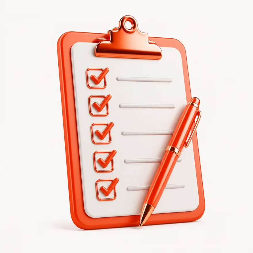 Clipboard checklist — NightWin Casino