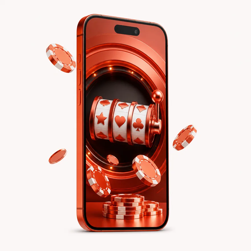 Smartphone with glowing screen — NightWin Casino