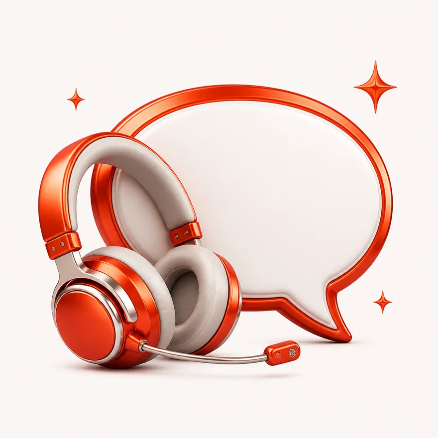 Headset with speech bubble — NightWin Casino