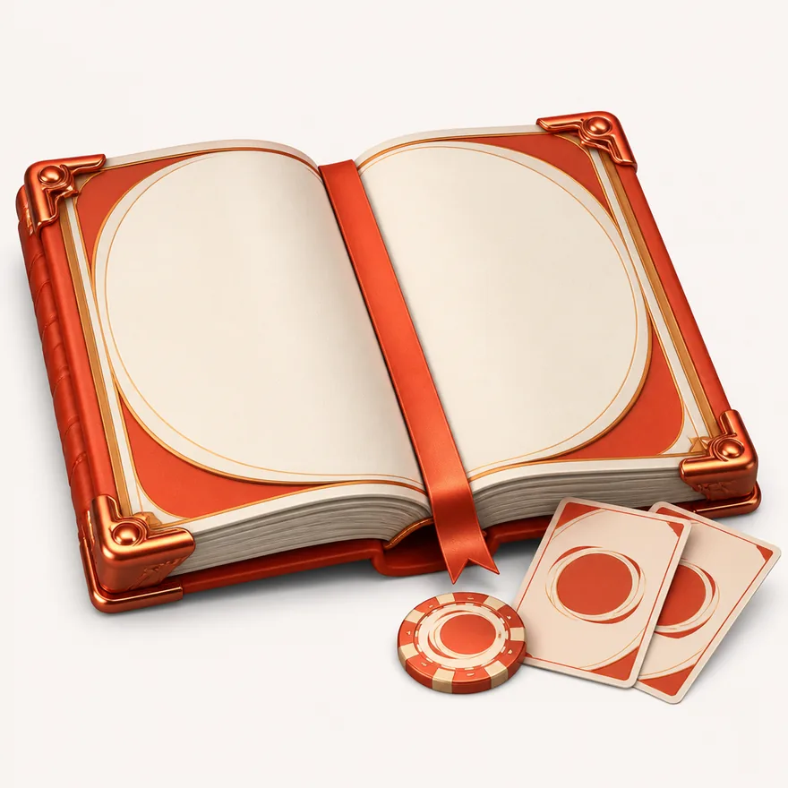 Open rulebook with cards — NightWin Casino